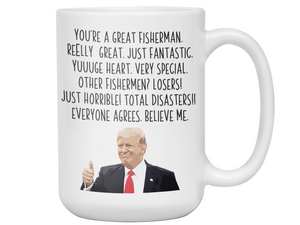 Funny Fisherman Gifts - Trump Great Fantastic Fisherman Coffee Mug