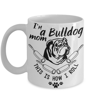 bulldog mom coffee mug