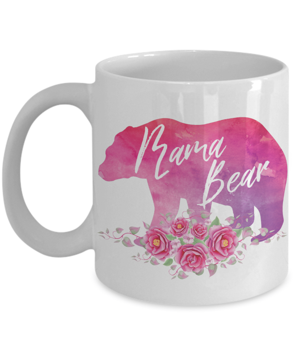 Mama Bear Coffee Mug | New Parent Gift Idea | Tea Cup | Hot Chocolate Mug