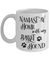 Namast'ay Home With My Basset Hound Funny Coffee Mug 11oz