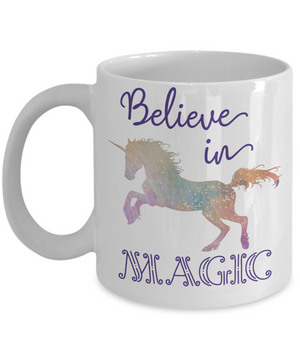 Believe in Magic Unicorn Coffee Mug