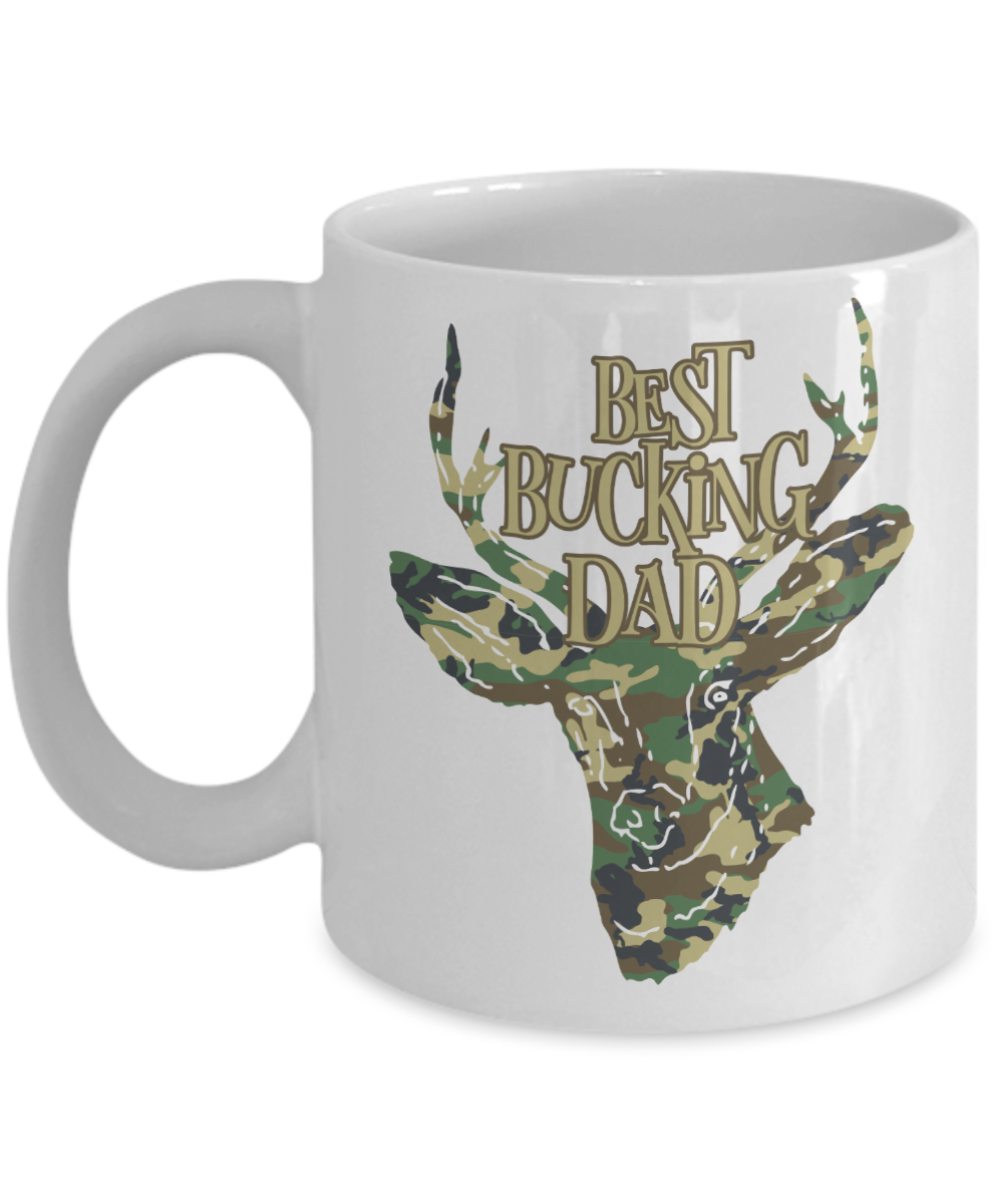 Best Bucking Dad Funny Coffee Mug Tea Cup Deer Hunter Gifts