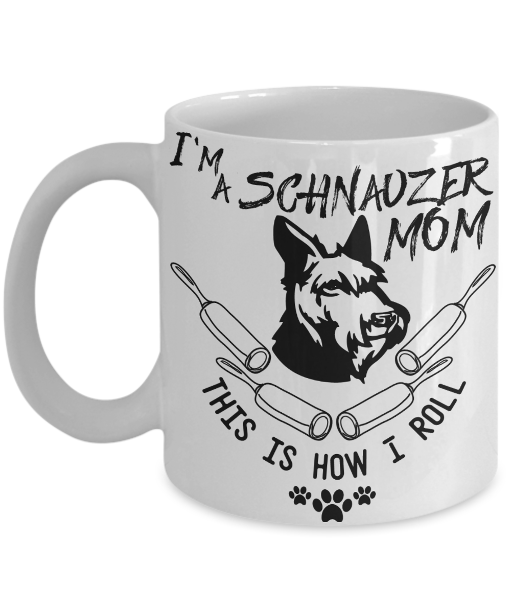 schnauzer mom coffee mug