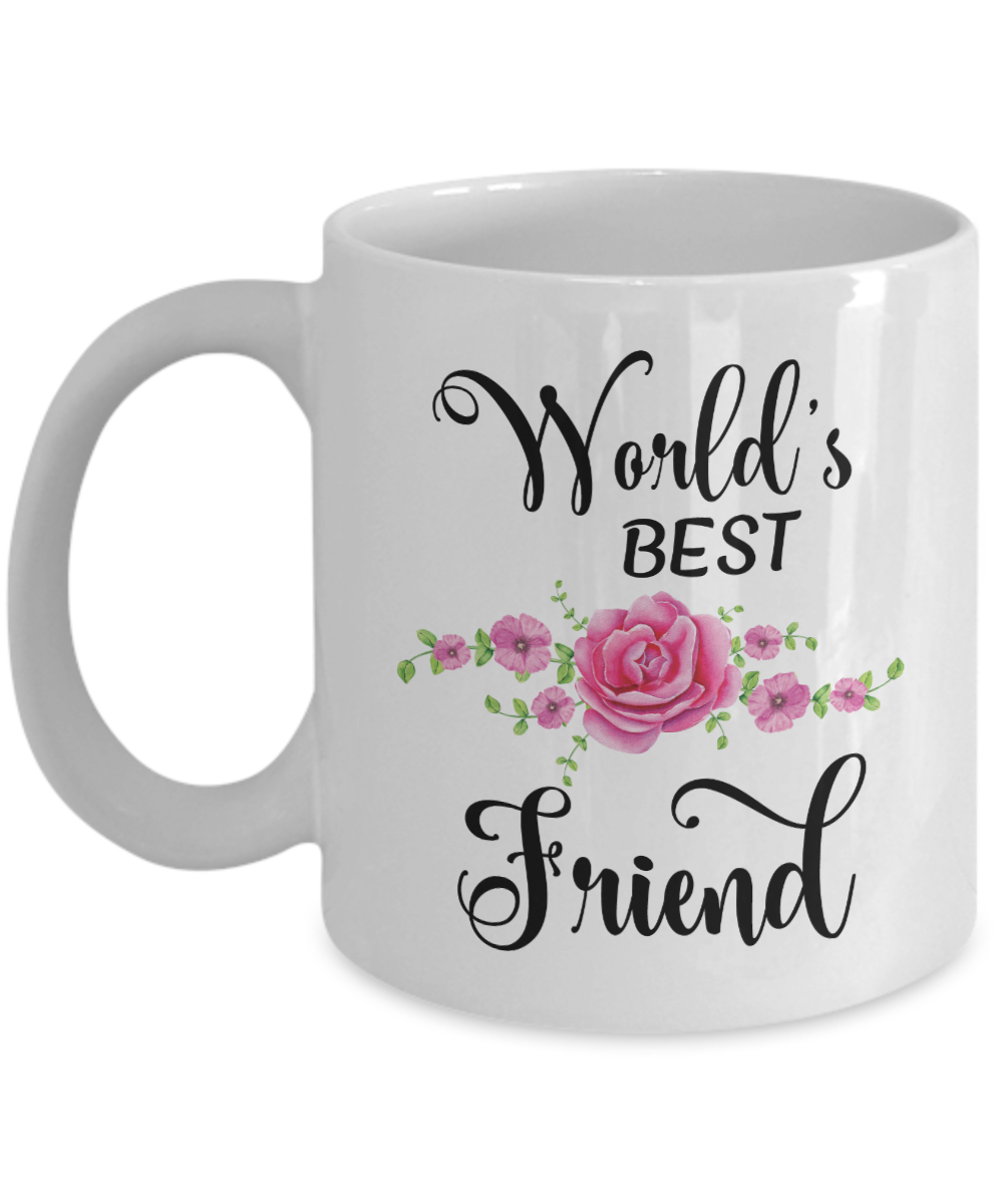 World's Best Friend Coffee Mug Tea Cup | Best Friend Gift Idea