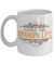 Living Grandpa Life Coffee Mug Tea Cup | Grandfather Gift Idea