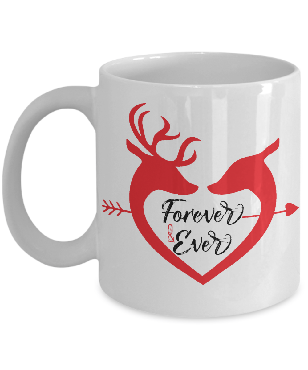  Love Forever and Ever Deer Coffee Mug