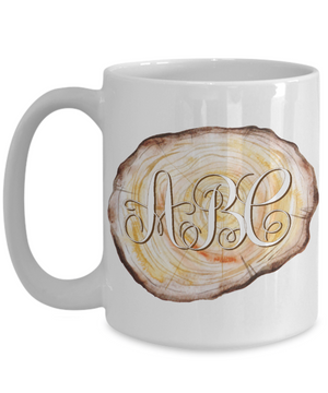 Woodworker Monogram Personalized Coffee Mug | Tea Cup | Gift Idea 15oz