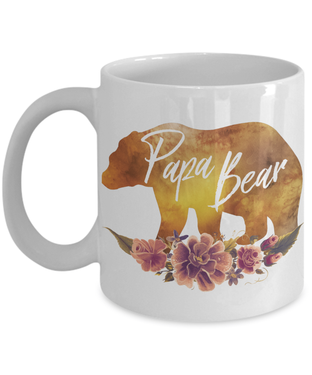 Papa Bear Coffee Mug | Great Gift for a New Father | Tea Cup | Hot Chocolate