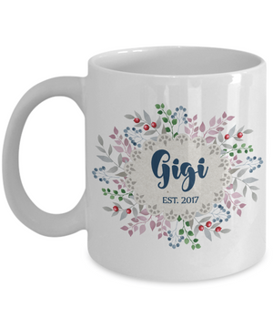 Gigi Grandmother Personalized Custom Coffee Mug | Customizable/Personalizable Gifts