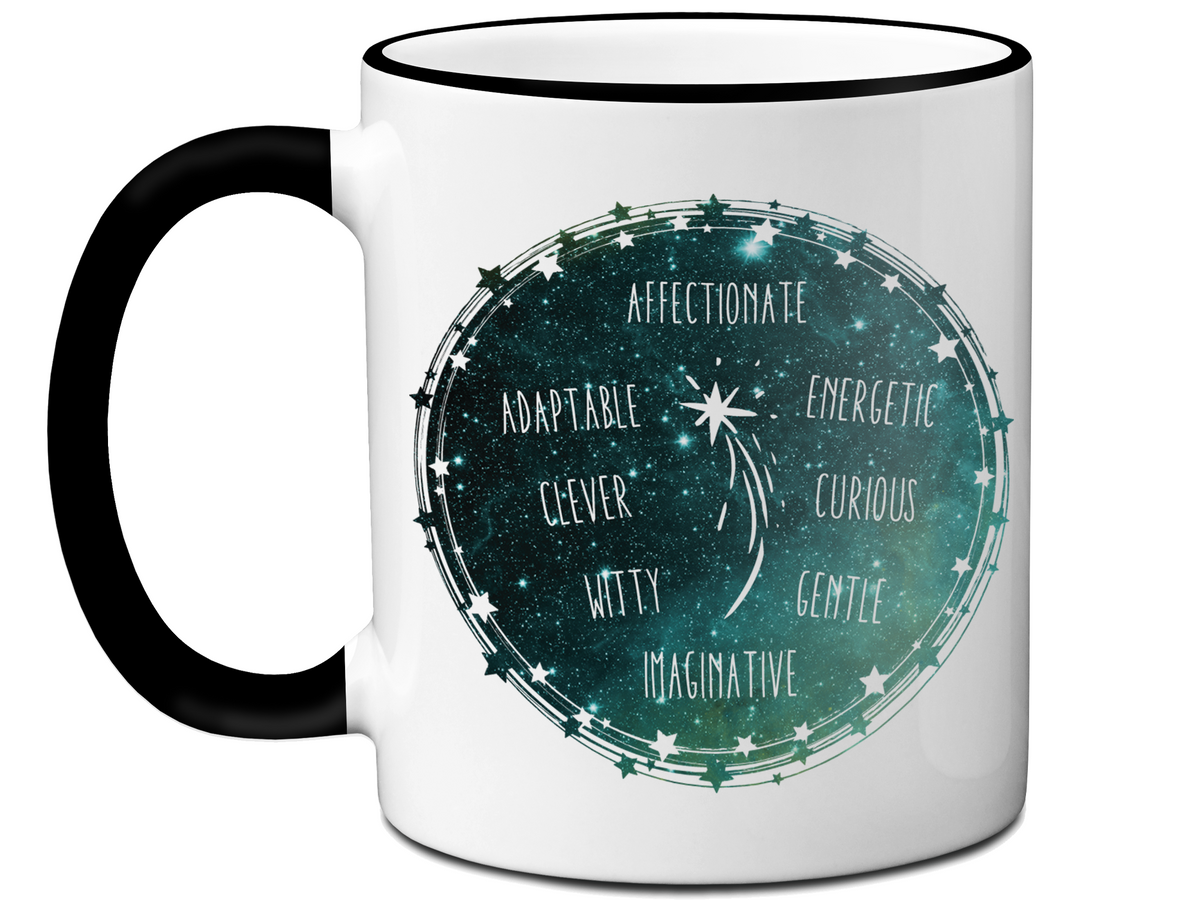 Gemini Zodiac Sign Coffee Mug | Horoscope, Astrology, Constellation | Unique Gift Idea | Two Sided
