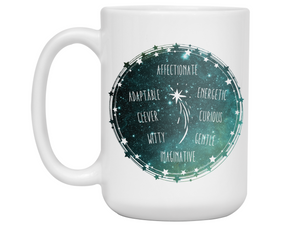 Gemini Zodiac Sign Coffee Mug | Horoscope, Astrology, Constellation | Unique Gift Idea | Two Sided