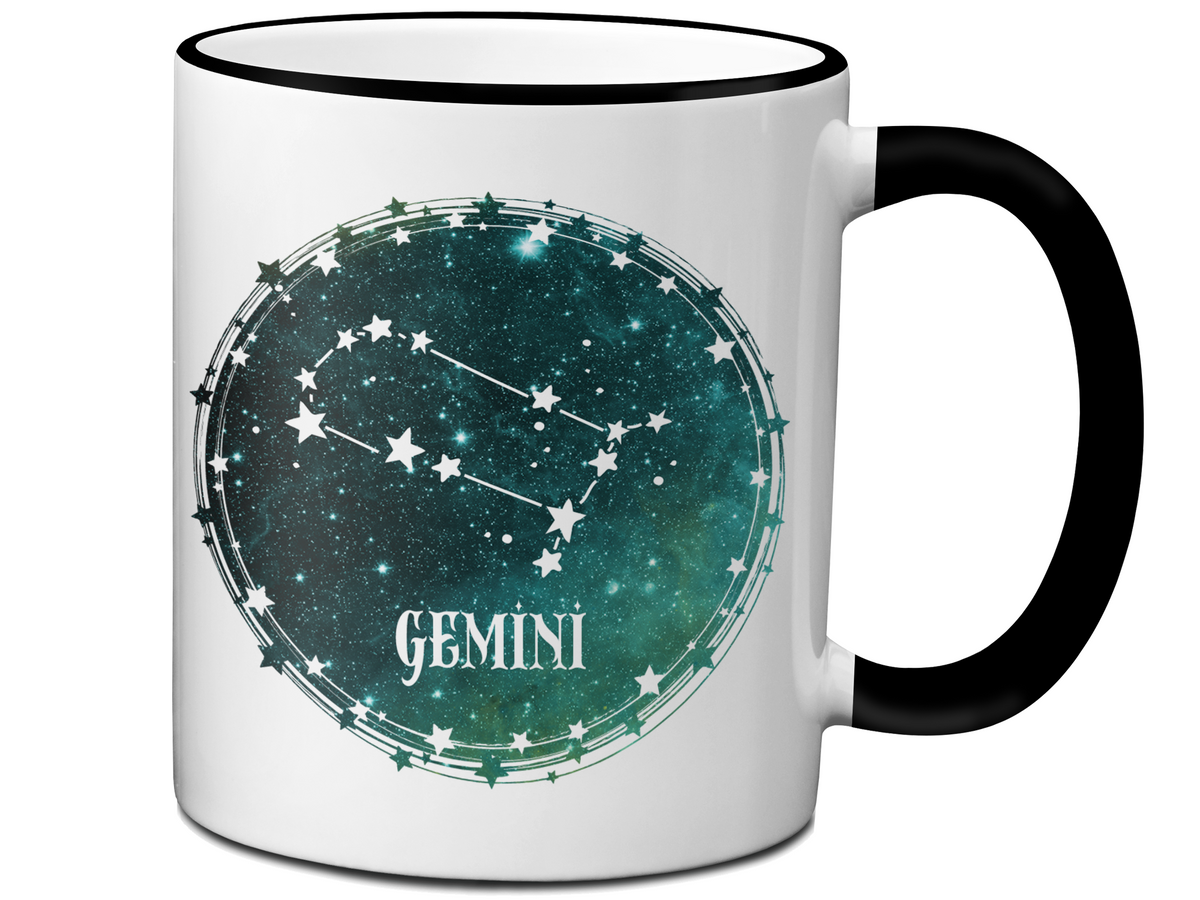 Gemini Zodiac Sign Coffee Mug | Horoscope, Astrology, Constellation | Unique Gift Idea | Two Sided