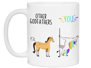 Godfather Funny Gifts - Other Godfathers You Unicorn and Farting Horse Gag Coffee Mug
