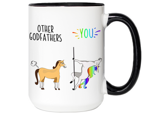 Godfather Funny Gifts - Other Godfathers You Unicorn and Farting Horse Gag Coffee Mug
