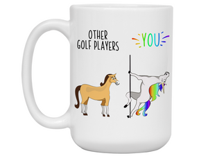 Golf Player Gifts - Other Golf Players You Funny Unicorn Coffee Mug