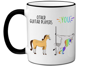 Guitar Player Gifts - Other Guitar Players You Funny Unicorn Coffee Mug
