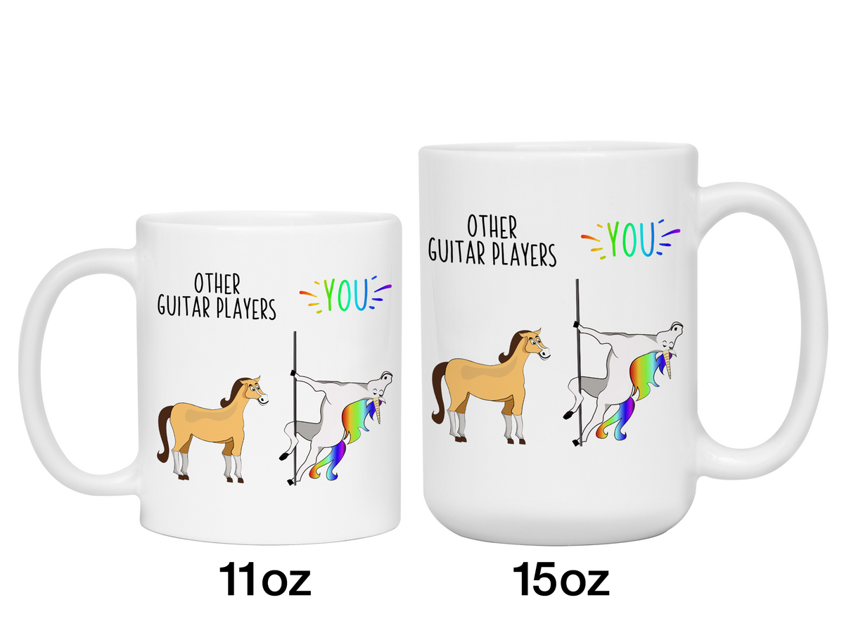 Guitar Player Gifts - Other Guitar Players You Funny Unicorn Coffee Mug