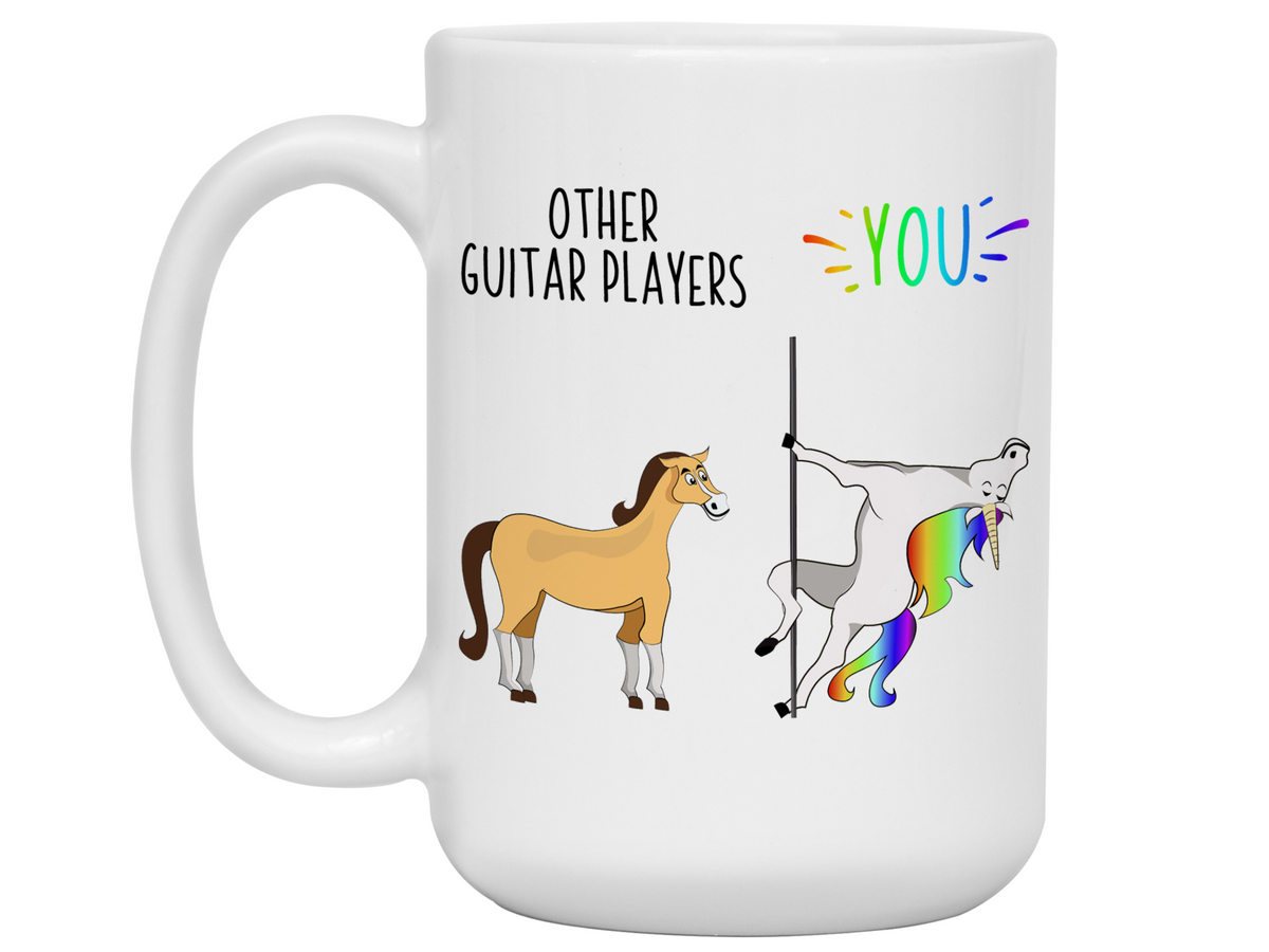 Guitar Player Gifts - Other Guitar Players You Funny Unicorn Coffee Mug