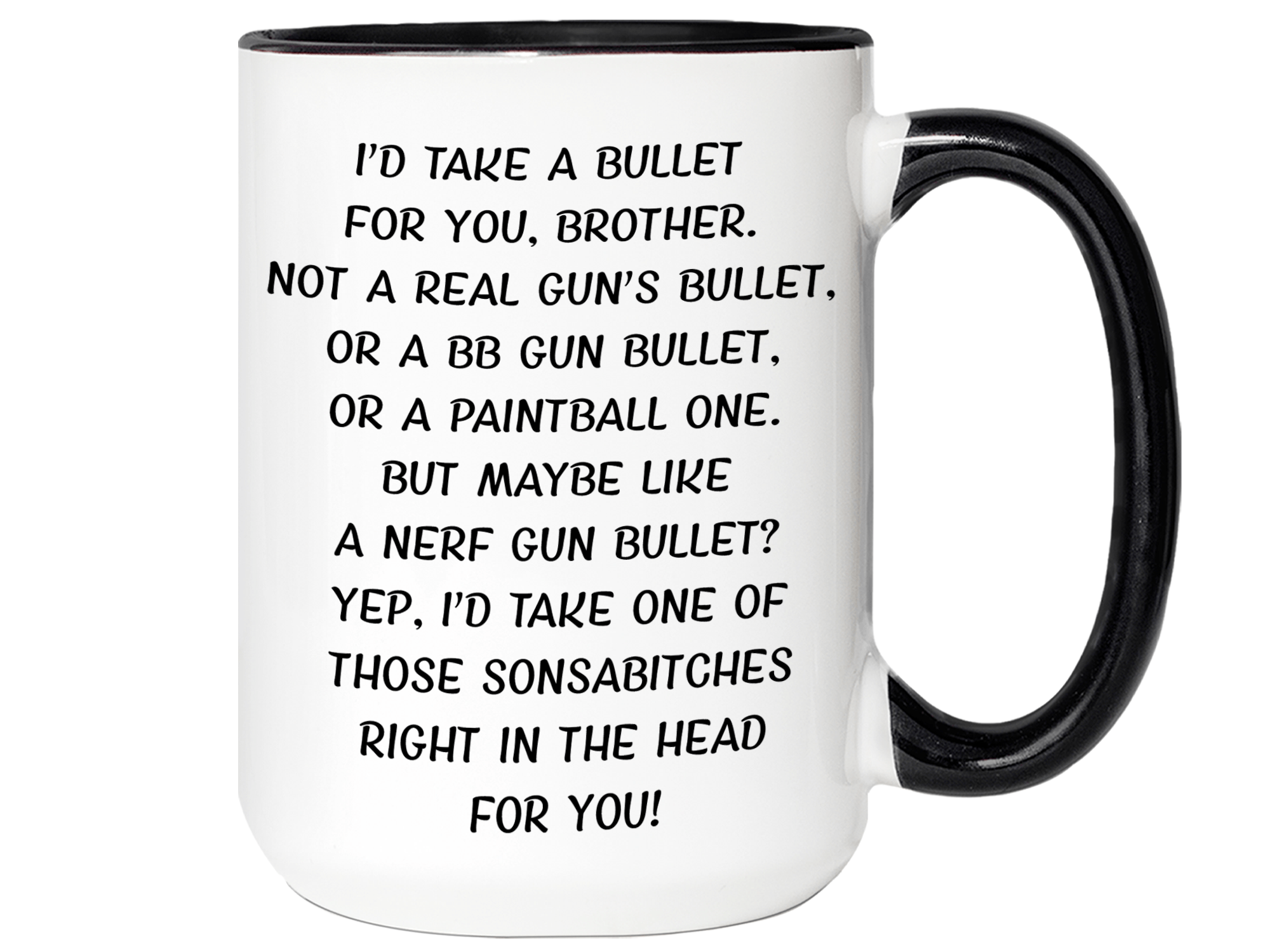 Funny Coffee Standard Brother Mug Birthday Gifts Christmas Gifts for Sister  Best Friend Cup I Would Fight A Bear For You Sister Funny Coffee Mug Bestie  Best Friend Gift, White\u2026 - Walmart.com