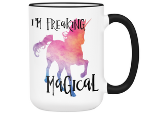 I'm Freaking Magical Funny Unicorn Coffee Mug Tea Cup