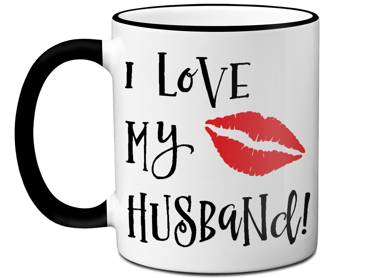 I Love My Husband Coffee Mug Tea Cup Gift Idea for Husbands