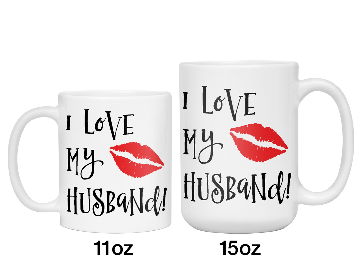 I Love My Husband Coffee Mug Tea Cup Gift Idea for Husbands