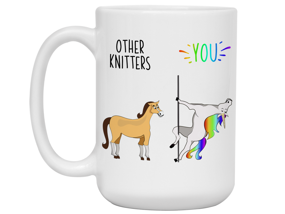 Knitter Gifts - Other Knitters You Funny Unicorn Coffee Mug