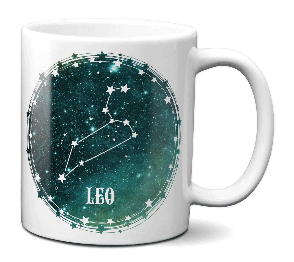 Leo Zodiac Sign Coffee Mug Tea Cup | Horoscope, Astrology, Constellation | Unique Gift Idea | Two Sided