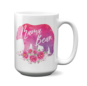Mama Bear Coffee Mug Tea Cup | New Parent Gift Idea | Hot Chocolate Mug