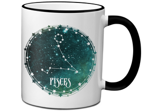Pisces Zodiac Sign Coffee Mug | Horoscope, Astrology, Constellation | Unique Gift Idea | Two Sided