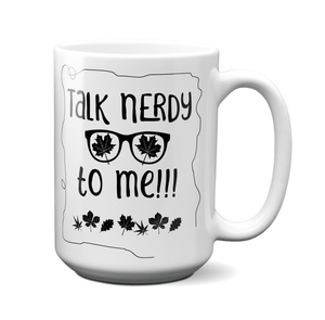 Talk Nerdy to Me Funny Coffee Mug | Gift Idea for Nerds in Your Life | Tea Cup