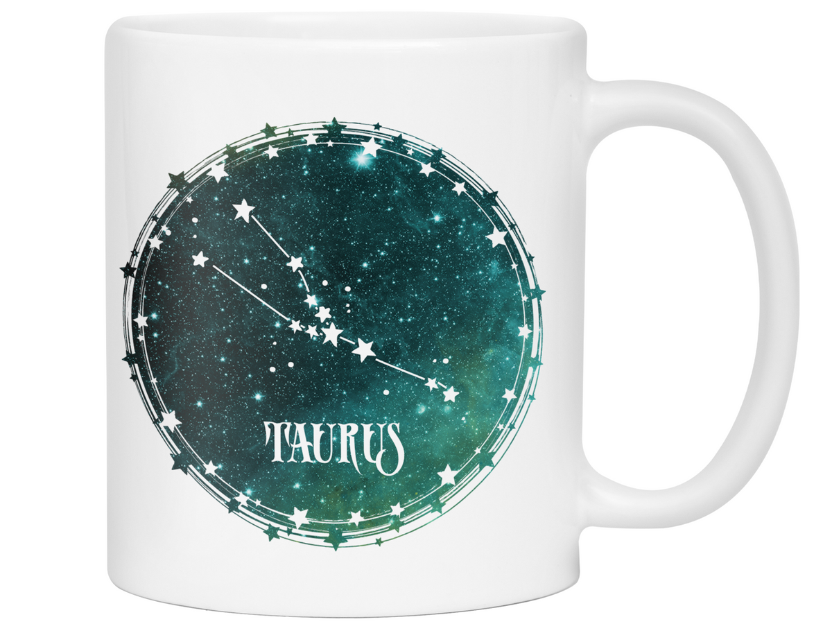 Taurus Zodiac Sign Coffee Mug | Horoscope, Astrology, Constellation | Unique Gift Idea | Two Sided