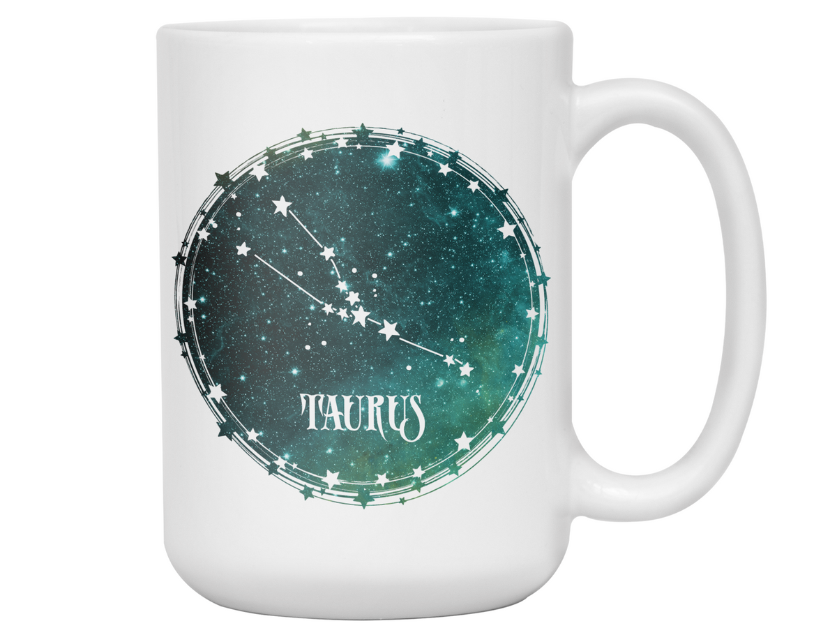 Taurus Zodiac Sign Coffee Mug | Horoscope, Astrology, Constellation | Unique Gift Idea | Two Sided