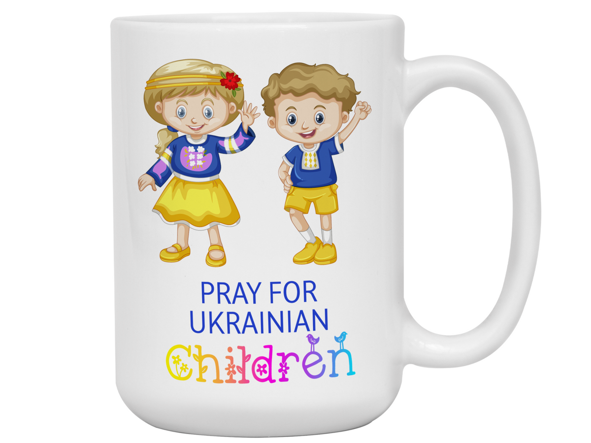 Pray for Ukrainian Children Coffee Mug