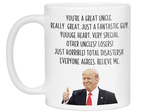 Funny Uncle Gifts - Trump Great Fantastic Uncle Coffee Mug
