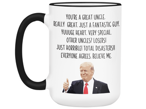 Funny Uncle Gifts - Trump Great Fantastic Uncle Coffee Mug