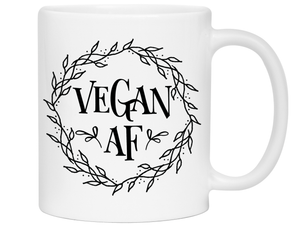 Vegan AF Funny Coffee Mug Cup, Vegan Gift Idea
