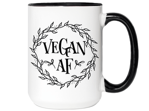 Vegan AF Funny Coffee Mug Cup, Vegan Gift Idea