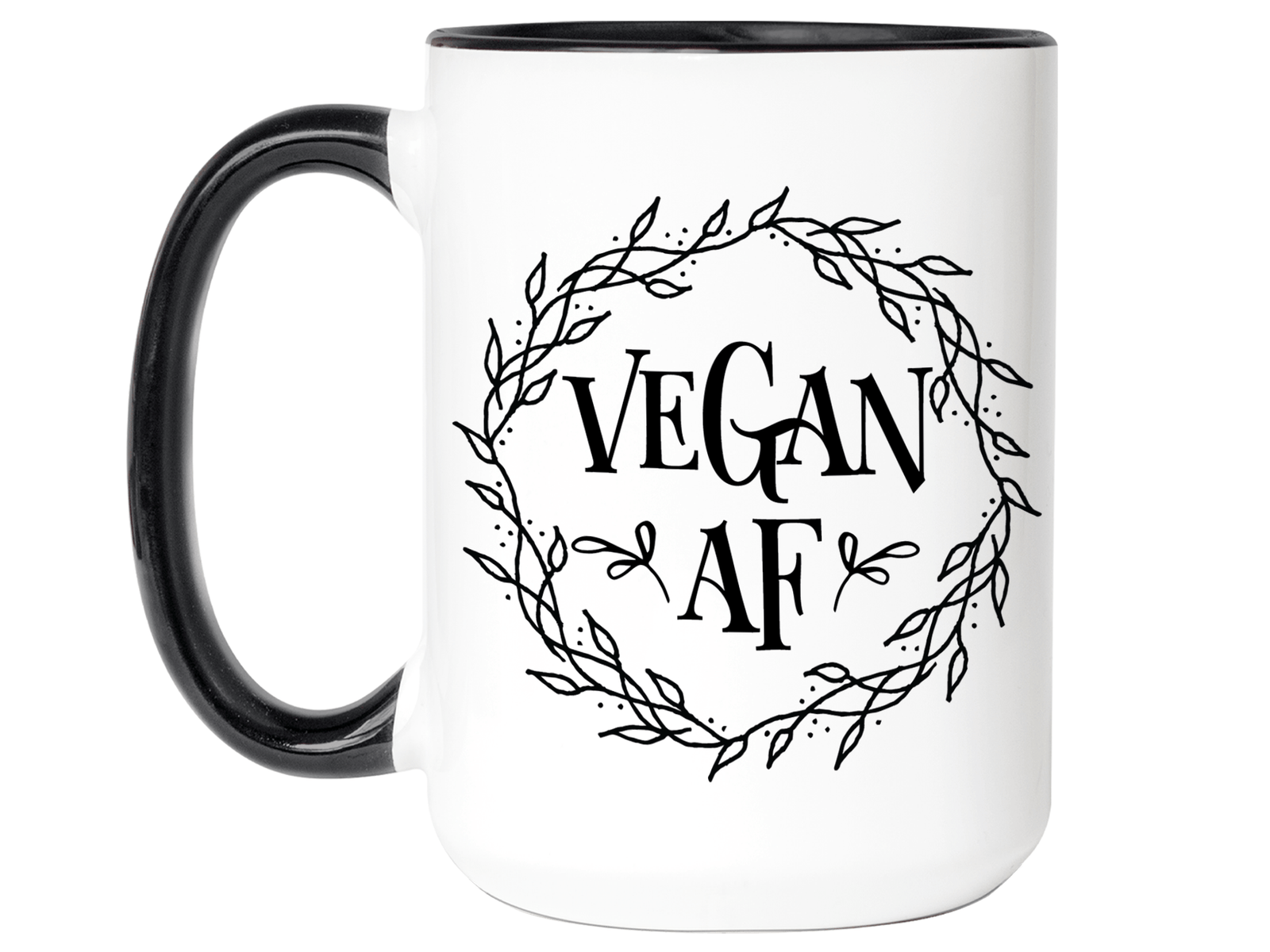 Vegan AF Funny Coffee Mug Cup, Vegan Gift Idea