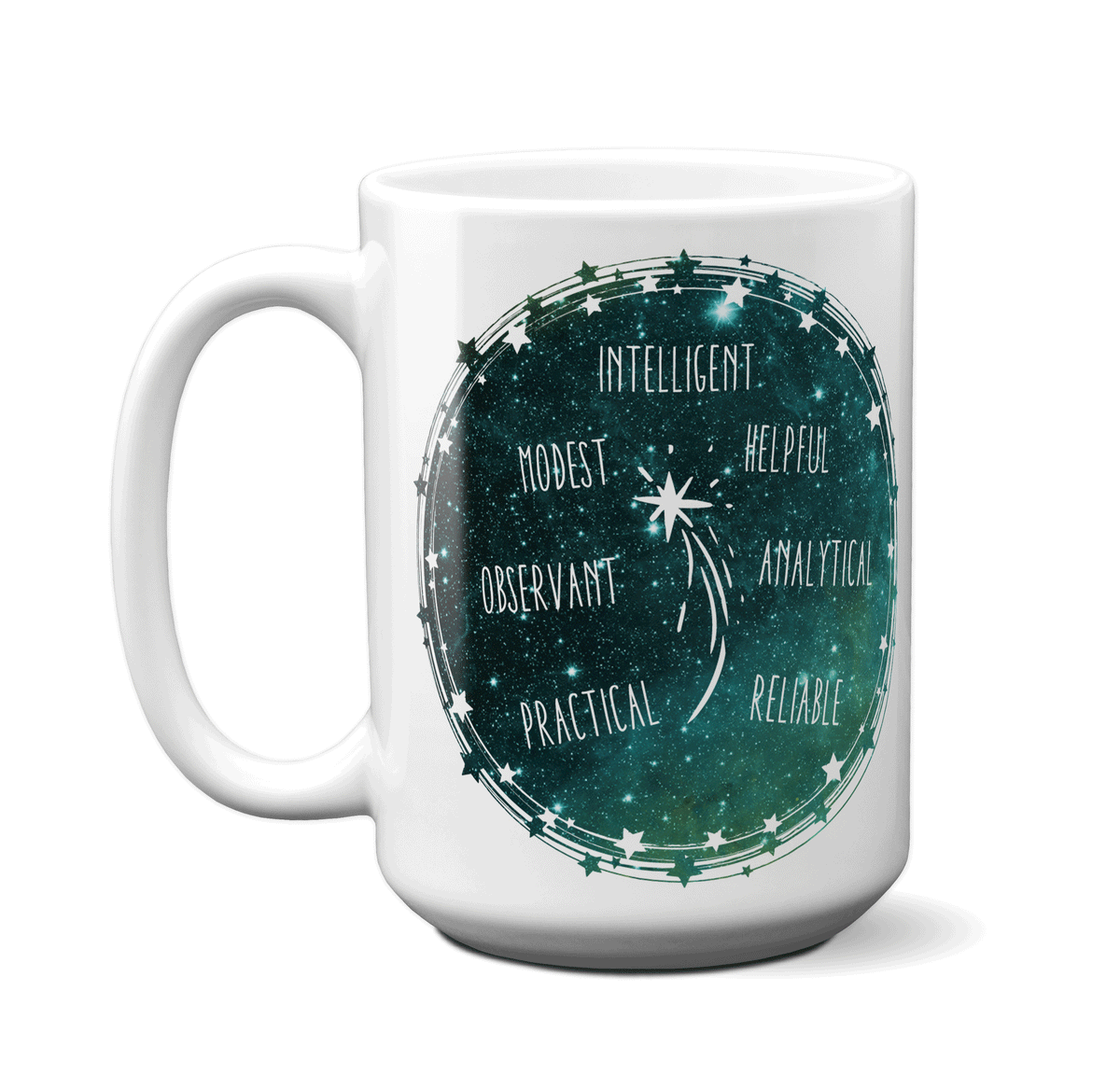 Virgo Zodiac Sign Coffee Mug | Horoscope, Astrology, Constellation | Unique Gift Idea | Two Designs in 1